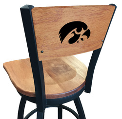 Iowa L038 Logo Voltaire 2 Bar Stool