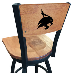 Texas State L038 Logo Voltaire 2 Bar Stool