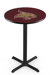 Texas State L211 Black Wrinkle Logo Table
