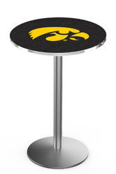 Iowa L214 Stainless Steel Logo Table
