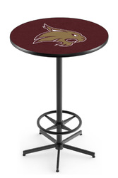 Texas State L216 Black Wrinkle Logo Table