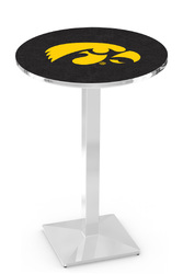 Iowa L217 Chrome Logo Table