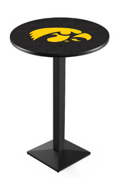 Iowa L217 Black Wrinkle Logo Table