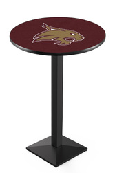 Texas State L217 Black Wrinkle Logo Table