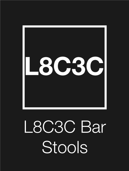 L8C3C Logo Bar Stools