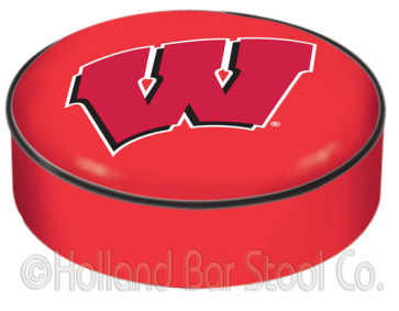 University of Wisconsin - W Block Logo Bar Stool Seat Cover