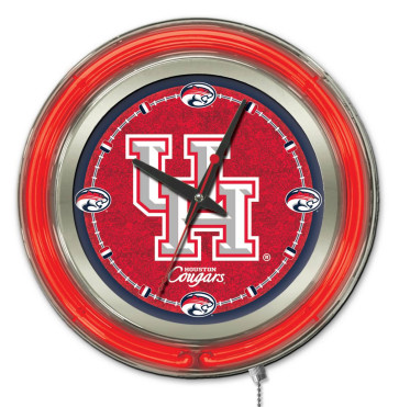 Houston 15 Inch Neon Clock