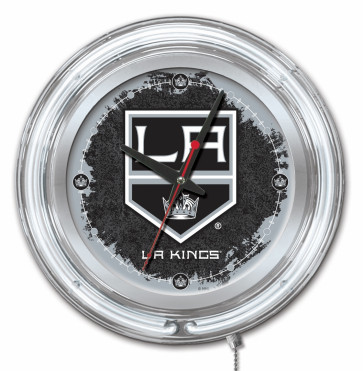 Los Angeles Kings Logo Neon Clock