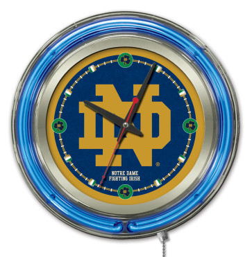 Notre Dame Fighting Irish 15 inch Neon Clock