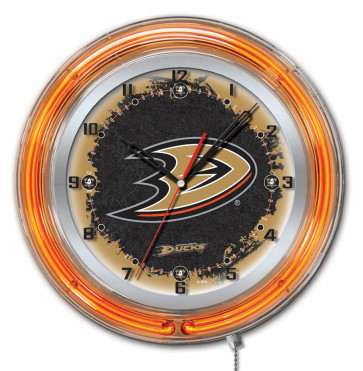 Anaheim Ducks Logo 19" Neon Clock