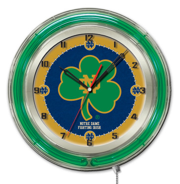 Notre Dame Fighting Irish 19 inch Neon Clock