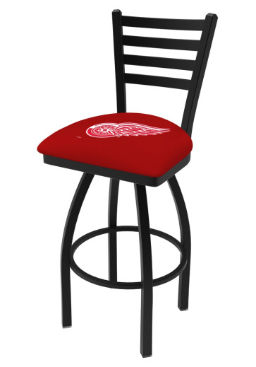 Detroit Red Wings Logo L014 Ladder Back Bar Stool