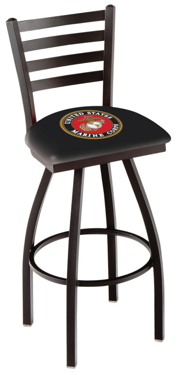 L014 Us Marine Corps Logo Bar Stool
