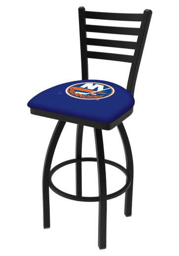 New York Islanders Logo L014 Ladder Back Bar Stool