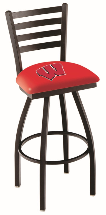 L014 University of Wisconsin - W Block Logo Bar Stool