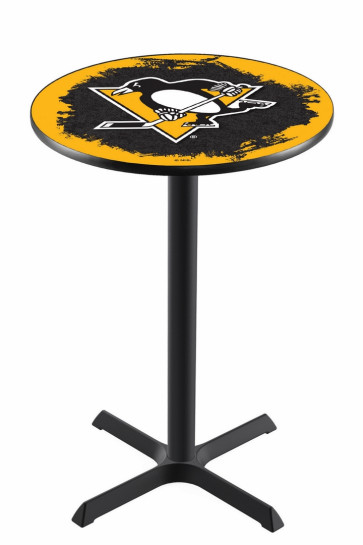 Pittsburgh Penguins Logo Design 1 L211 Pub Table
