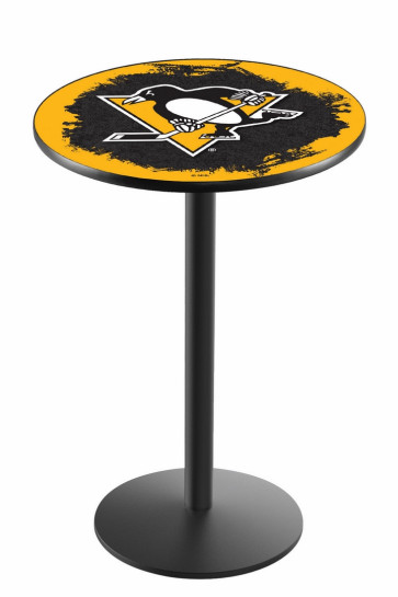 Pittsburgh Penguins Logo Design 1 L214 Pub Table