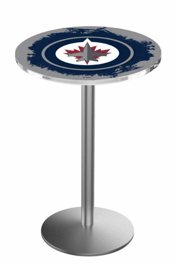 Winnipeg Jets Logo Design 1 L214 Pub Table