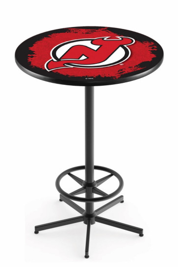 New Jersey Devils Logo Design 1 L216 Pub Table