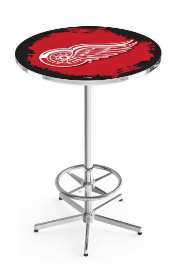 Detroit Red Wings Logo Design 1 L216 Pub Table