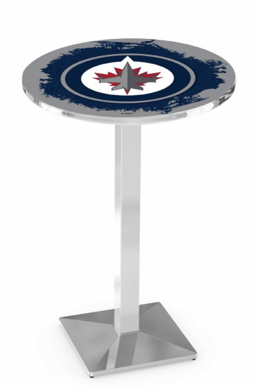 Winnipeg Jets Logo Design 1 L217 Pub Table
