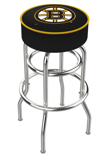 Boston Bruins Logo L7C1 Backless Bar Stool