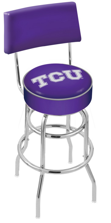 L7C4 Texas Christian University Logo Bar Stool