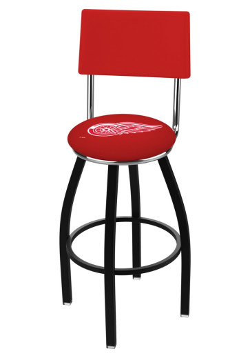 Detroit Red Wings Logo L8B4 Bar Stool with Back Rest