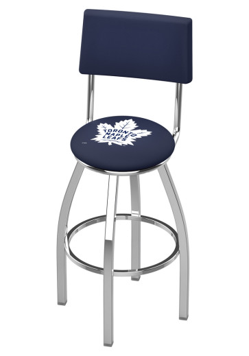 Toronto Maple Leafs Logo L8C4 Bar Stool with Back Rest
