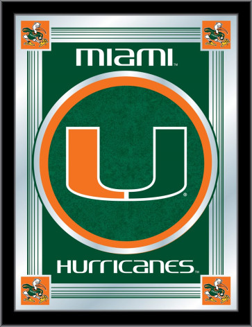 University of Miami Logo Mirror