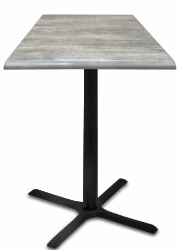 Square Greystone Table Top with 211 Outdoor Base
