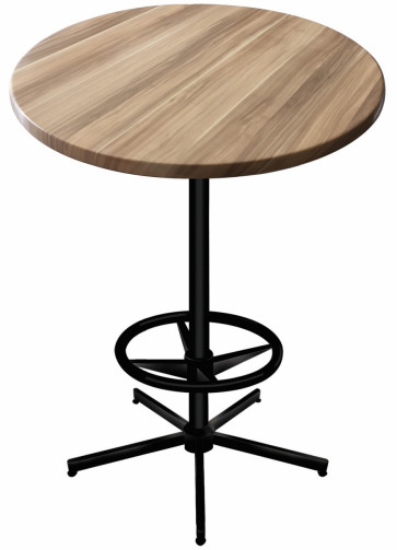 Round Natural Table Top with 216 Outdoor Base