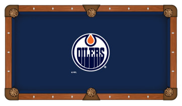 Edmonton Oilers Logo Billiard Cloth