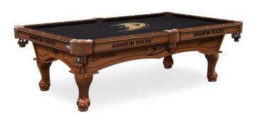 Anaheim Ducks Billiard Table with Logo Cloth