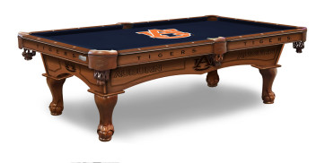 Auburn Pool Table With Logo Cloth