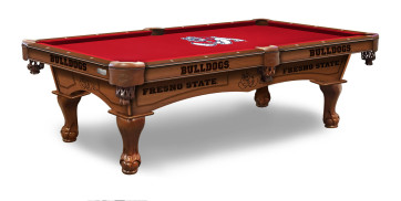 Fresno State Pool Table With Logo Cloth