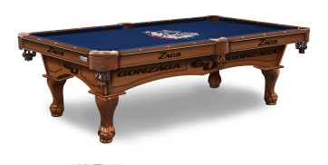 Gonzaga Pool Table With Logo Cloth