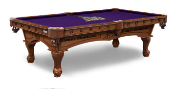James Madison Pool Table With Logo Cloth