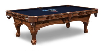 Maine Pool Table With Logo Cloth