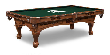 Michigan State Pool Table With Logo Cloth