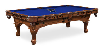 St Louis Blues Logo Billiard Table with Logo Cloth