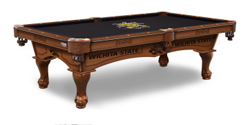 Wichita State Shockers Billiard Table with logo Cloth