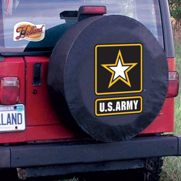 US Army Logo Tire Cover - Black