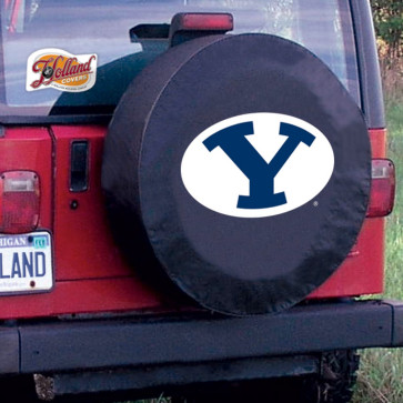 Brigham Young Black Tire Cover Lifestyle