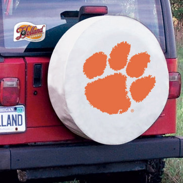 Clemson White Tire Cover Lifestyle