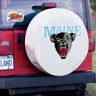 University of Maine Logo Tire Cover - White
