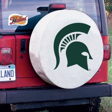 Michigan State University Logo Tire Cover - White