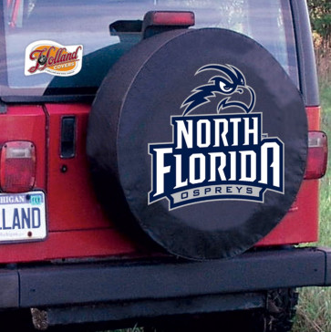 University of North Florida Logo Tire Cover - Black