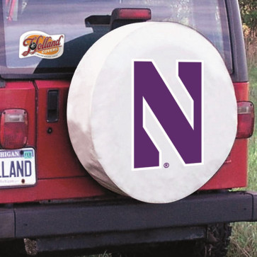 Northwestern University Logo Tire Cover - White