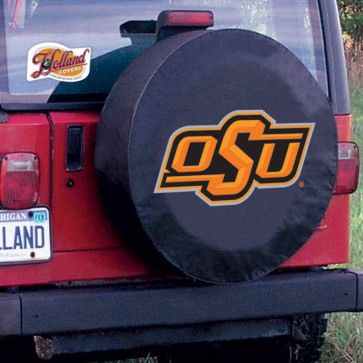 Oklahoma State University Logo Tire Cover - Black